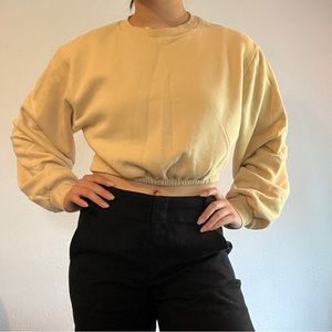 Yellow Crop Sweater